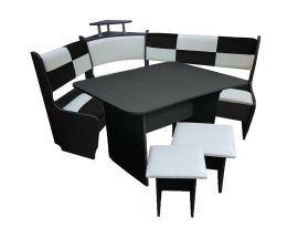 Кухонный уголок Домино Стандарт + стол + табурет 2 шт. (1000*1500) | фото